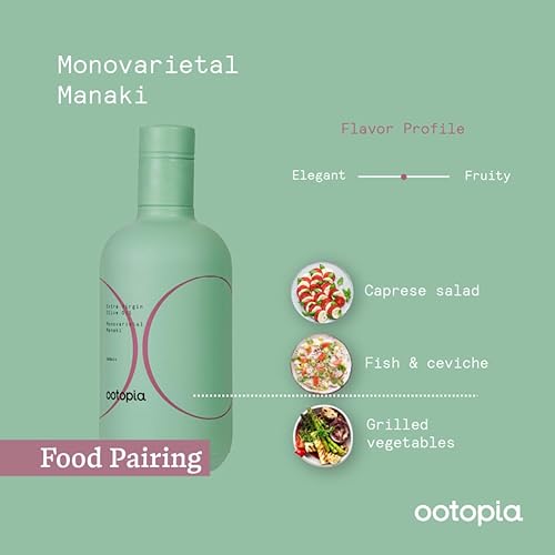 Miniatura 4 de Ootopia Aceite de oliva virgen extra Manaki  Delicado, AOVE griego de origen único  prensado en frío, cosecha temprana, bajo amargor, botella de