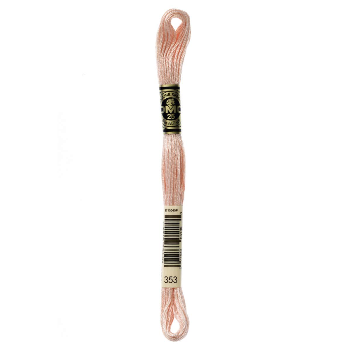 DMC Embroidery Floss Mouline Stranded Cotton Thread for Hand Embroidery and Sewing - Colour No: 353-5 x 8m Skeins โ image 1