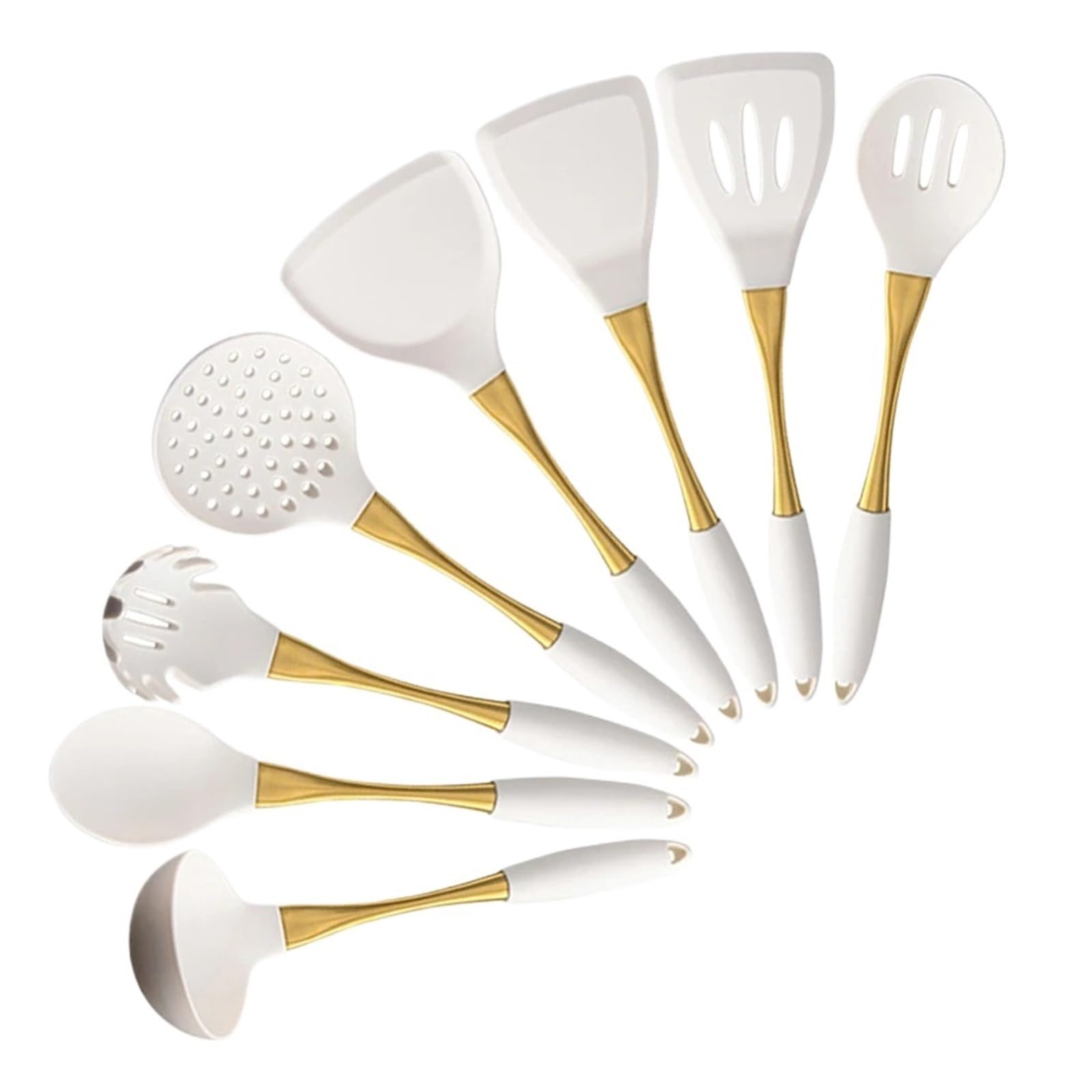 Generico Utensili da Cucina, Utensili da Cucina in Silicone con spatola for Paletta for scolapasta(8pcs)