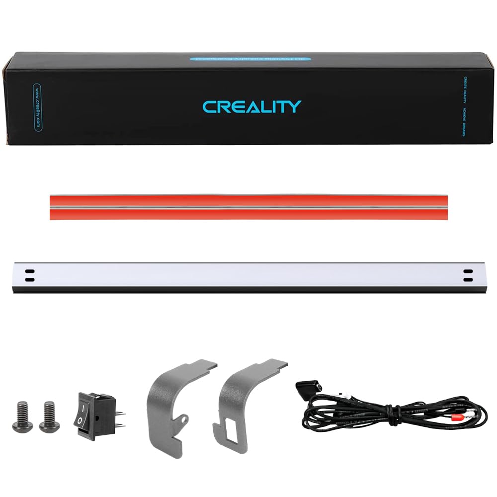 Creality Official Ender 3 V3 LED Light Bar Upgrade Kit, 24V 5W 3D Printer LED Light Bar, LED Chip Energy and Power Saving, No Strobe ONLY for Ender 3 V3 3D Printer(Lamp Length: 291MM)
