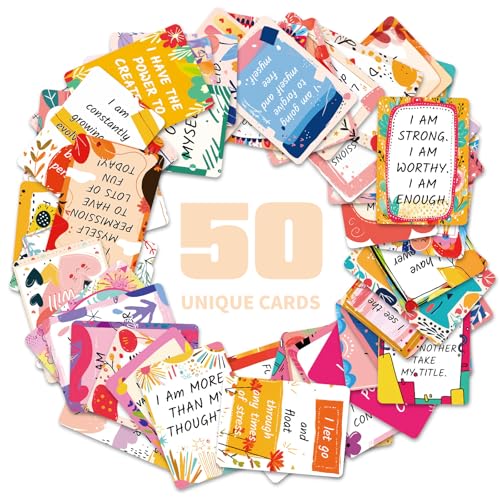 50 Positive Affirmation Cards with Encouragement Quotes Empl