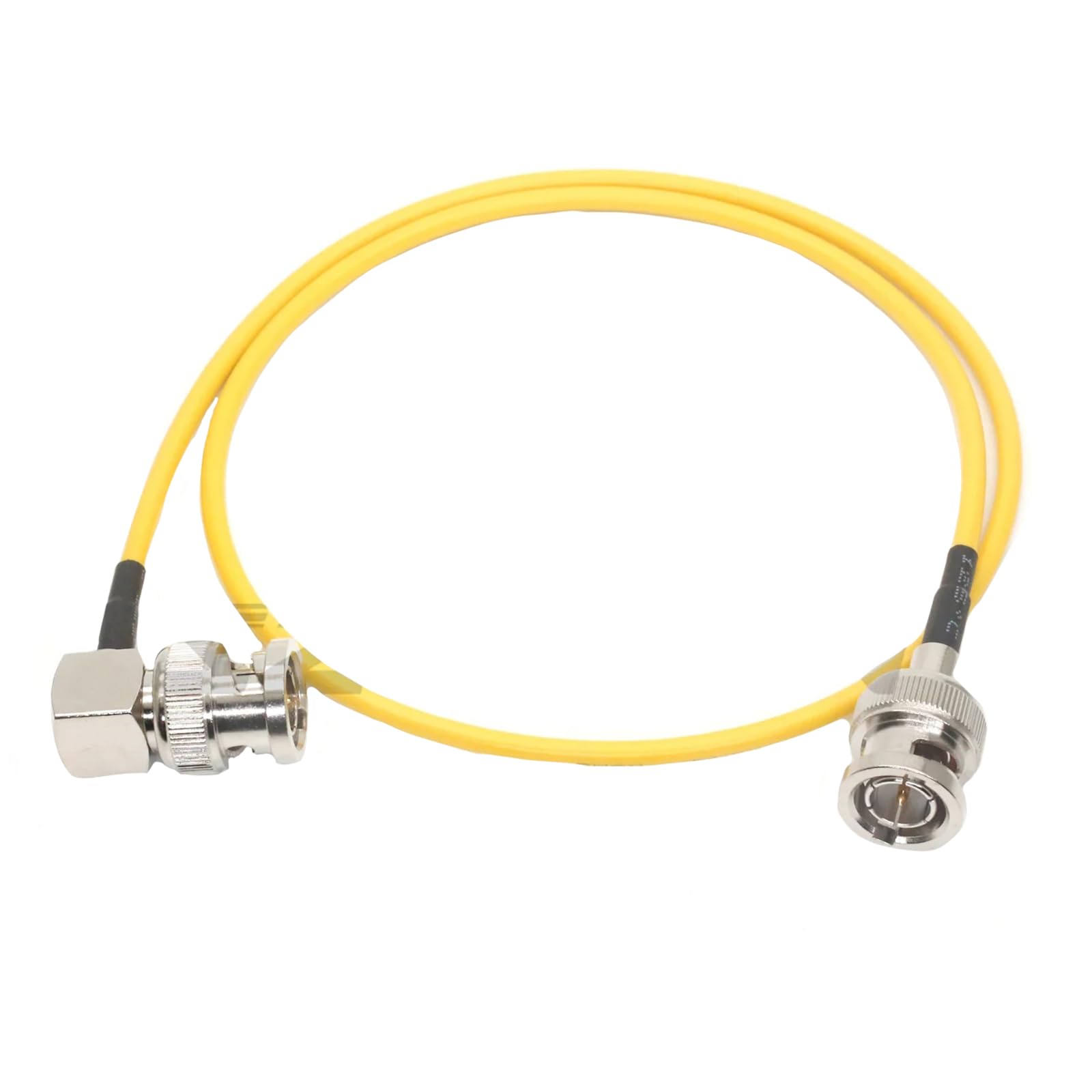 ZBLZGP 3G HD SDI Cable RG174 75Ohm BNC Male to BNC Male Extension Cable for CCTV DVR RF Camera Coax Cable (Straight to Right Angle