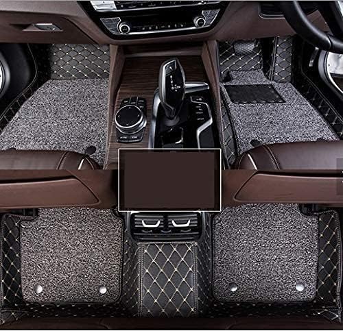 Image of SINEX Premium 7D car mat Full Set for Volvo XC-60 (Model 2017) Luxury Leather Double Car Floor Mat Complete Set || 100% Waterproof and Washable Color : Black