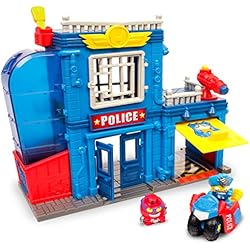 Maletin Superzings Juguettos SUPERTHINGS RIVALS OF KABOOM SuperZings - Estación de Policía (PSZSP112IN01) con 2 Exclusivas Figuras y 1 Moto