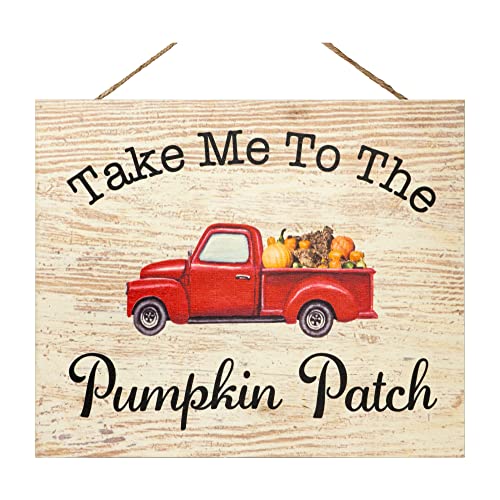 JennyGems-Fall-Decor-Take-Me-To-the-Pumpkin-Patch-Hanging-Wooden-Sign-Fall-Decorations-for-Home-Autumn-Harvest-Thanksgiving-Decor-Red-Truck-Pumpkins-Made-in-USA JennyGems Fall Decor Take Me To the Pumpkin Patch Hanging Wooden Sign Fall Decorations for Home Autumn Harvest Thanksgiving Decor Red Truck Pumpkins Made in USA