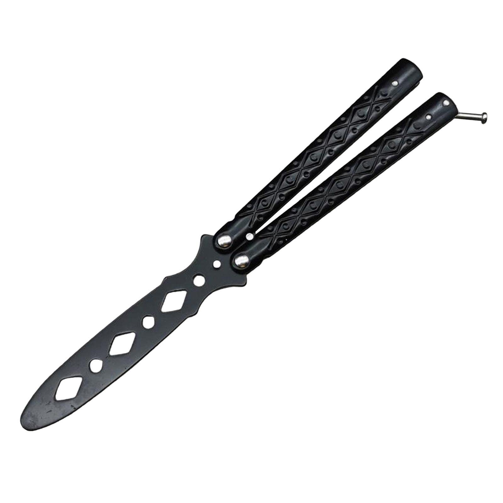Butterfly Balisong Trainer Training Tool Safe Use Black-picture-14