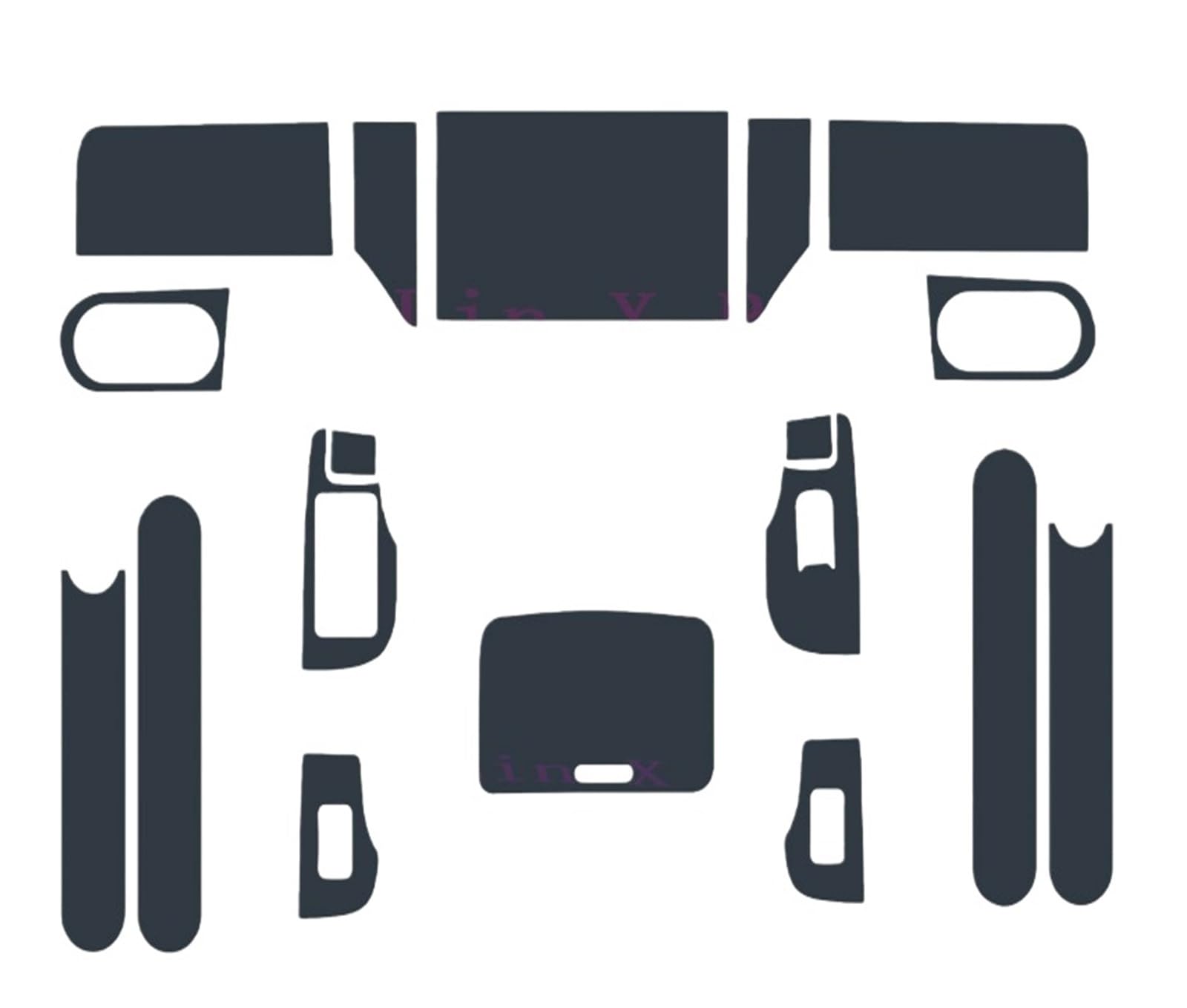 para LE&APMOTOR Leap C11 2021-2023 Interior del Coche Consola Central Transparente Película Protectora De TPU Anti-reparador Arañazos Protector Pantallas