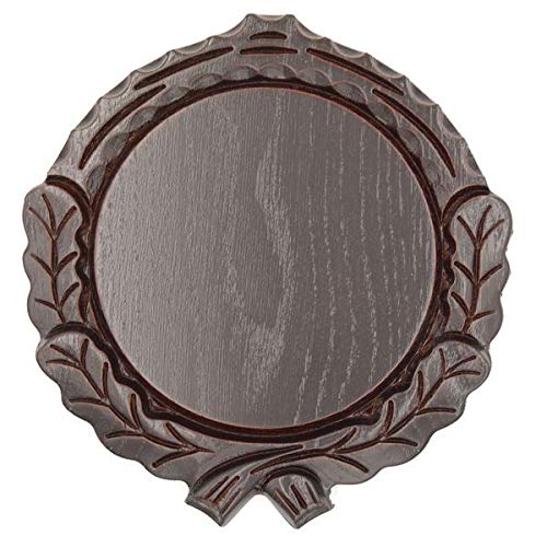 GTK - Geweihe & Trophäen KRUMHOLZ Keilerschild geschnitzt dunkel AF 14 cm Keilerbrett Gewaffbrett Trophäenschild