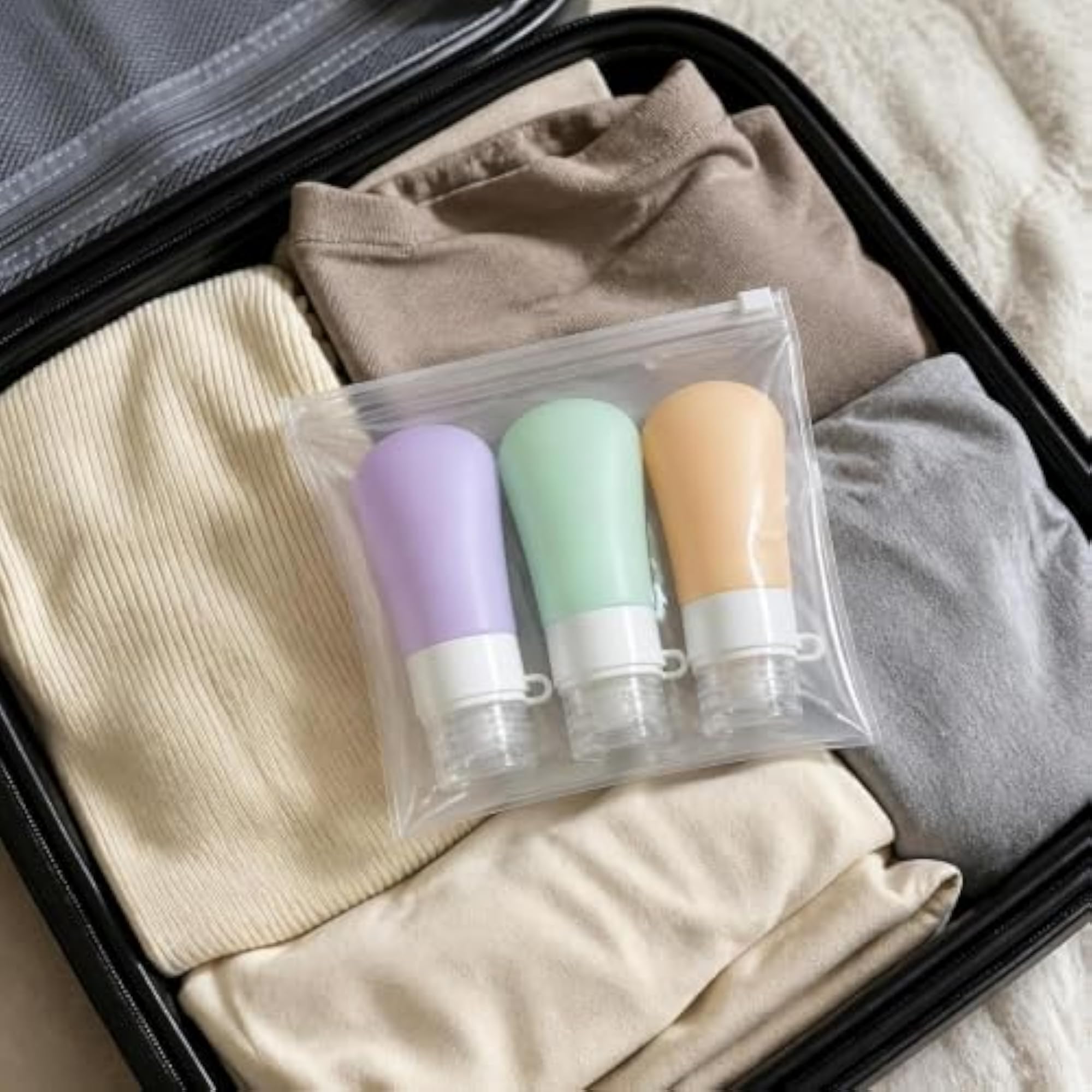 Silicone Travel Bottles Set for Toiletries