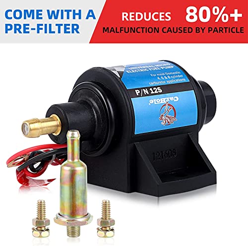 Universal Electric Fuel Pump – 5/16" Inlet/Outlet, 35 GPH, 4-7 PSI – Gas