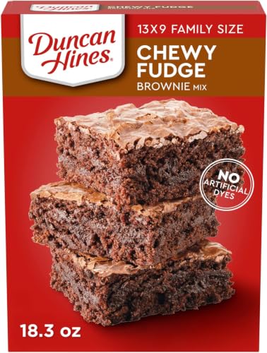 Duncan Hines Brownie Mix, Chewy Fudge, 18.3 oz. (Pack of 5)