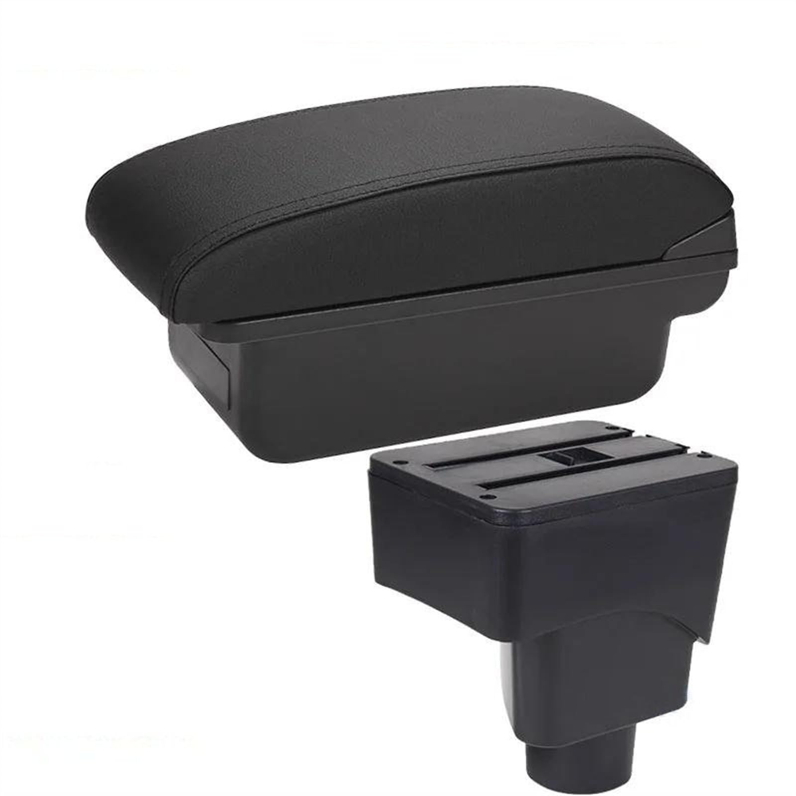 NOHEEU Car Modification Interior Accessories Seat Armrest Box Storage For EcoSport 2013 2014 2015 2016 2017(C2 Black line NO USB)