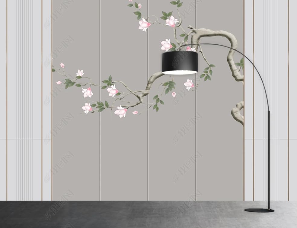 Papier peint intissé fleurs oiseaux poster géant mural salon chambre 300x210