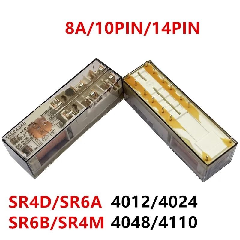 Relais de sécurité SR6B4024 8A 24VDC pour armoire électrique industrielle