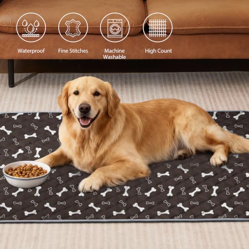 Image of Eterish Washable Pee Pads for Dogs Large /Extra Large 31'' x 36'' 2 Pack | Reusable Absorbent Pet Puppy Dog Training Pads Non-Slip, Waterproof Whelping Potty Pads for Dogs Leak-Proof
