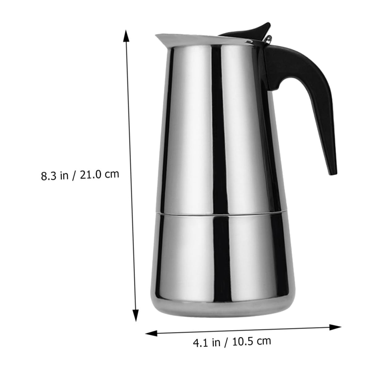 Didiseaon Cafetera Inoxidable Espresso de Moderno y Portátil para Uso Doméstico Oficina Asa Ergonómica para Cómodo