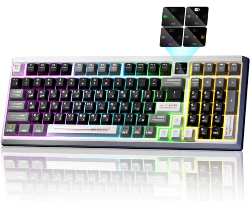 LENND T98 Wireless Mechanical Keyboard Arabic 98% Gaming Bluetooth Keyboard