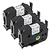 Produktbild Oozmas kompatible für Brother Ptouch Bänder 18mm TZe-241 TZ tape 18mm 0.7 Schwarz auf Weiß, Ptouch Schriftband 18mm Tape Cassette für Brother Beschriftungsgerät 1830 D400 D600 P700 2430, 3 Pack