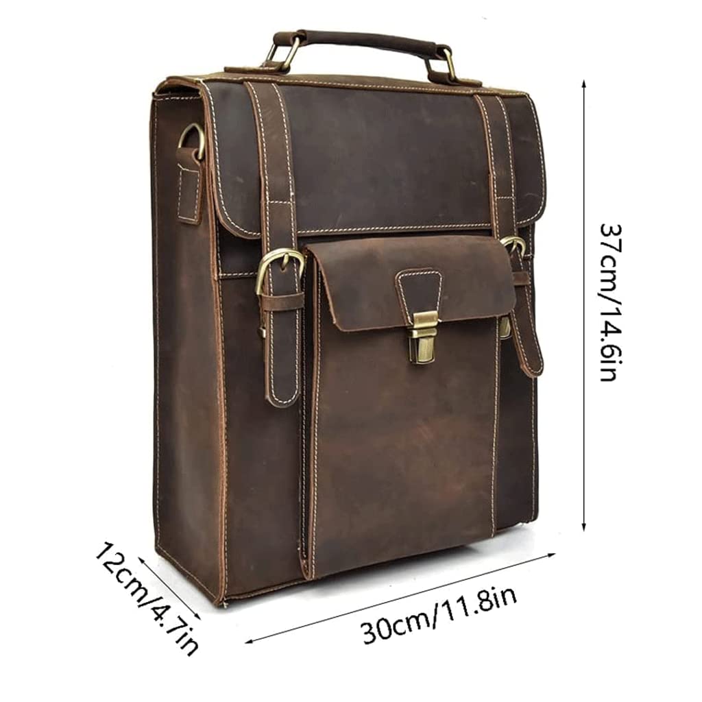 Amazon.co.jp: 本革 リュック ファッションメンズレザーバックパック