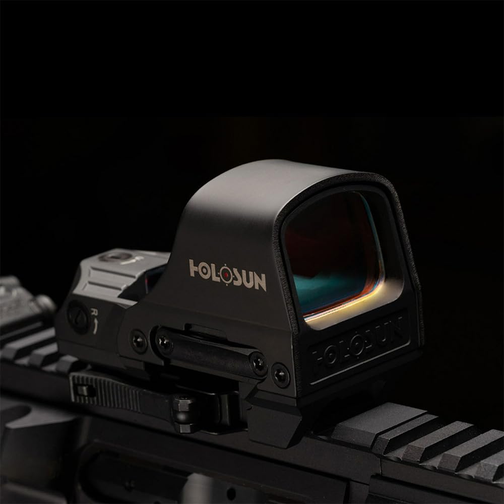Holosun HS510C - Reflex Red Dot 65 MOA Circle & 2 MOA Dot - Alimentazione Solare, 12 Livelli di Luminosità e Funzione Auto-Spegnimento - IPX8 Impermeabile - Pannello Solare e Sensore di Movimento