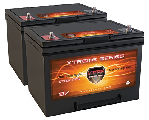Xtr34-75 12 Volt 75Ah Deep Cycle Xtreme Agm 12V Group 34 Battery (2) #TOP14