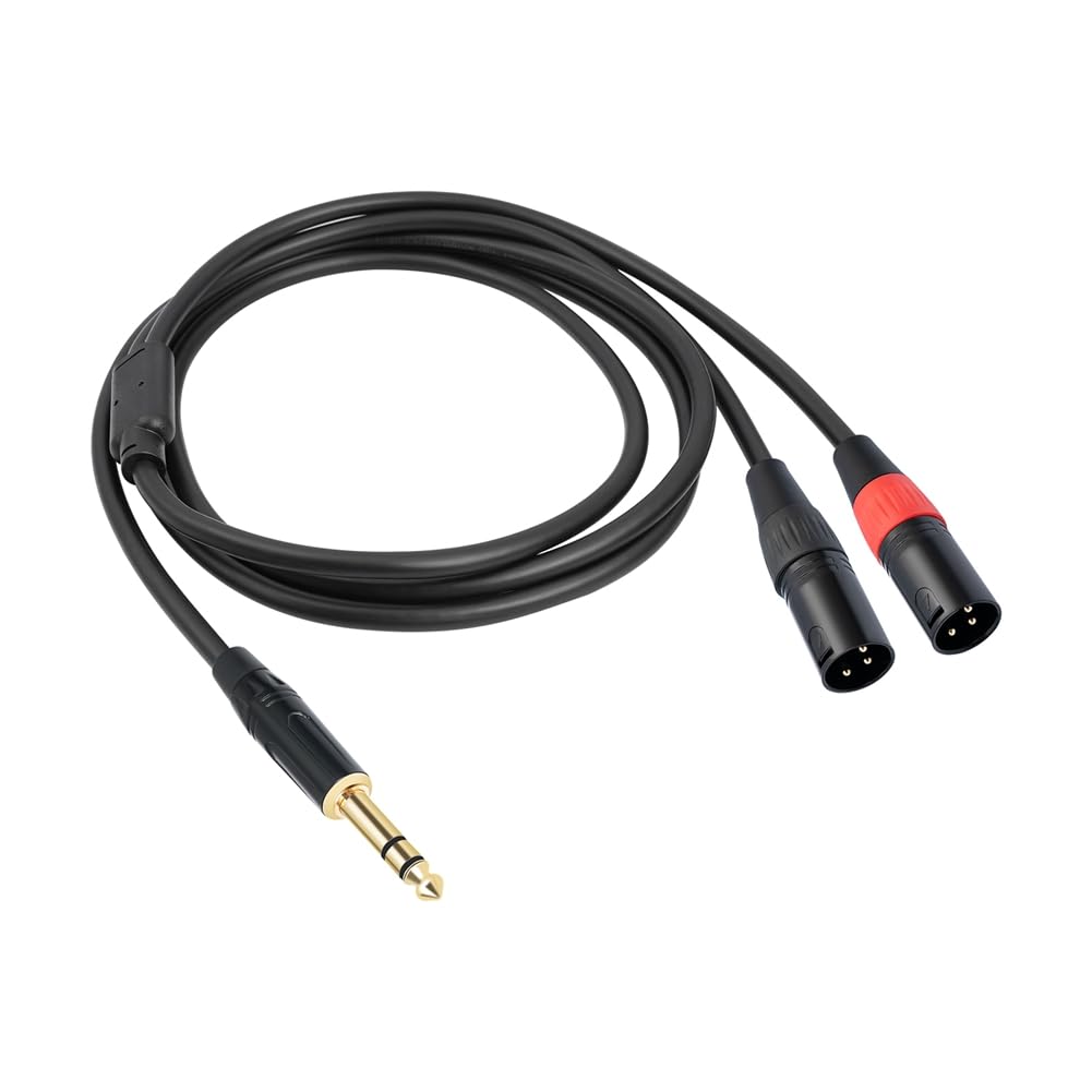 Amazon | UDOEHGE ジャック 6.35mm 1/4 TRS ステレオからダブル XLR