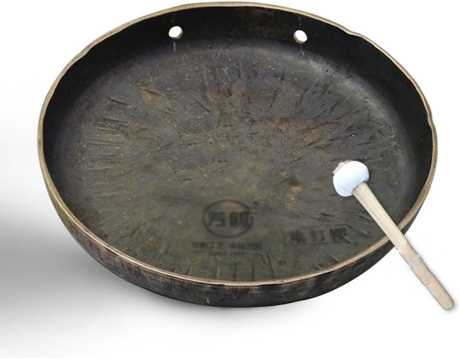 金属製打楽器 中国 チベット ゴング ドラ 銅鑼 アンティーク 銅鑼 中国