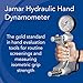 Jamar Hydraulic Hand Dynamometer, Lightweight Max Force Indicator to Measure Grip Strength, Calibrated Strengthener Measures PSI, Cordless Hand Evaluation Tool, Easy Squeeze Adjustable Exerciser