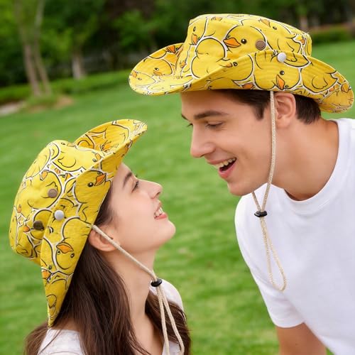 Image of Funny Duck Bucket Hat Fisherman Hat Beach Travel Sun Hat Outdoor Cap for Unisex Men Women