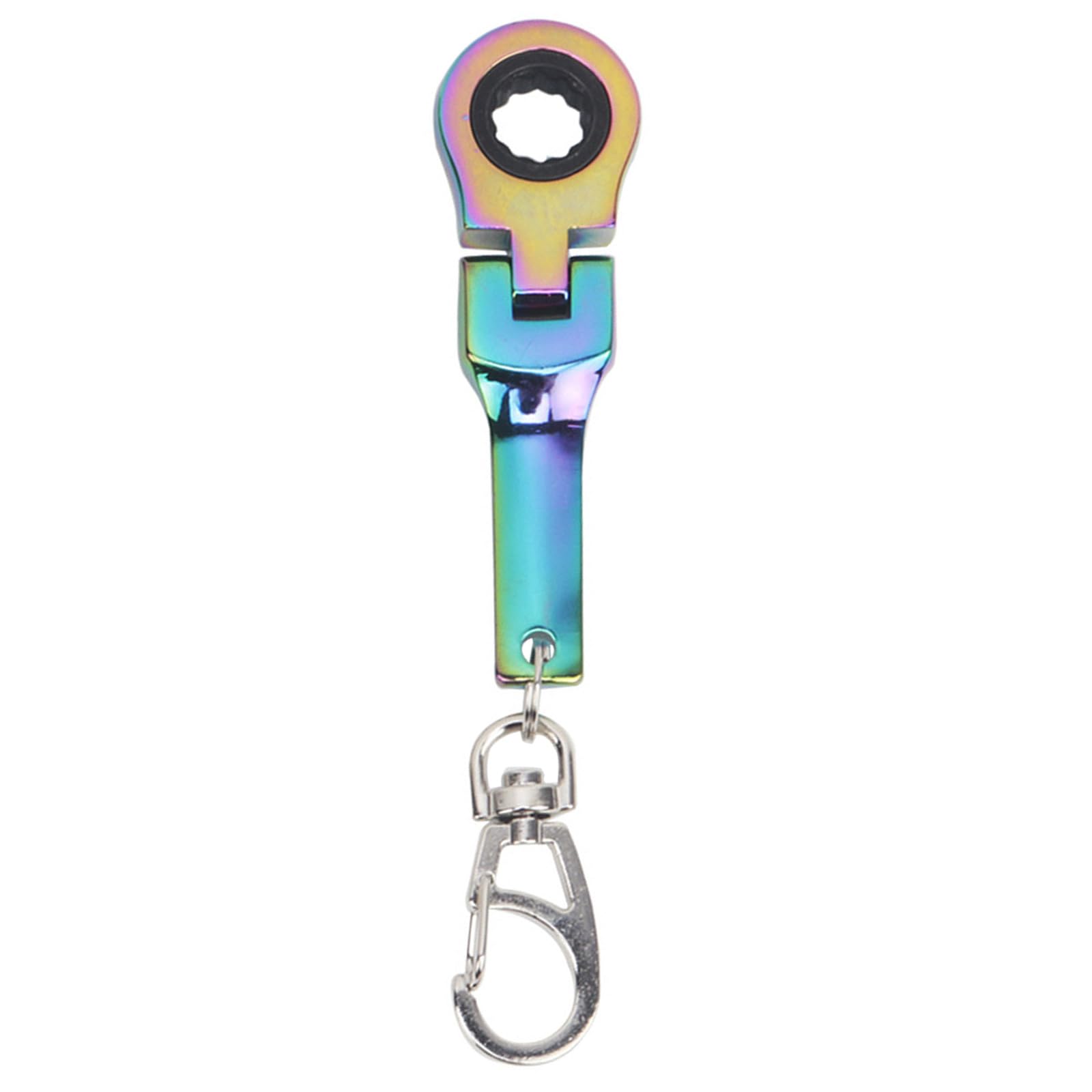 Apglsxy Color Lightweight Ratcheting Wrench Keychain 180° Flexible Head For Auto Fastening Accessories Flexible