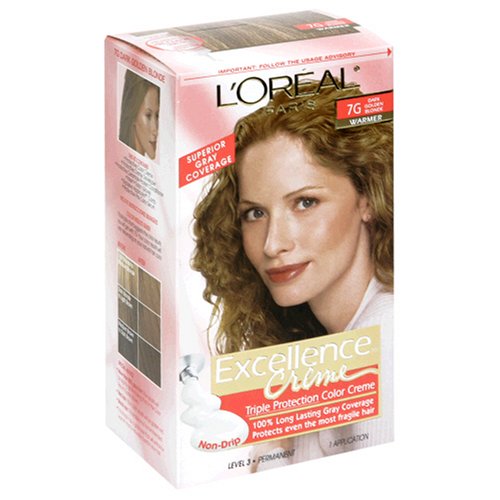 LOreal Excellence #7G Dark Gold Blonde Hair Color, 1 ct