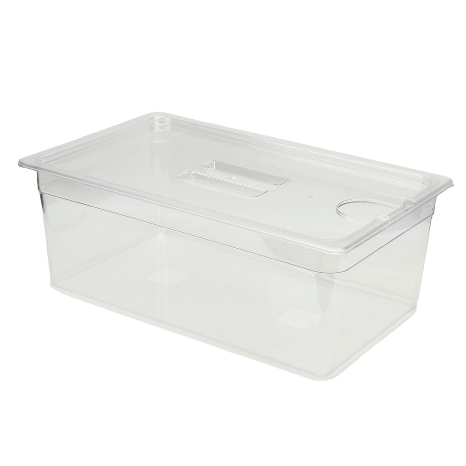 Acouto Contenedor Sous Vide de 25L, Material PP Transparente, Tanque de Agua de Cocción Lenta con Tapa para Cocinar en Casa y Preparar Comidas