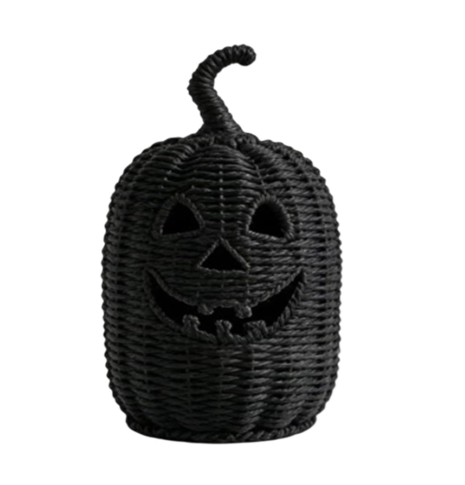 Wicker Pumpkin Lantern 1pcs Spooky Handmade Wicker Pumpkin Lantern
