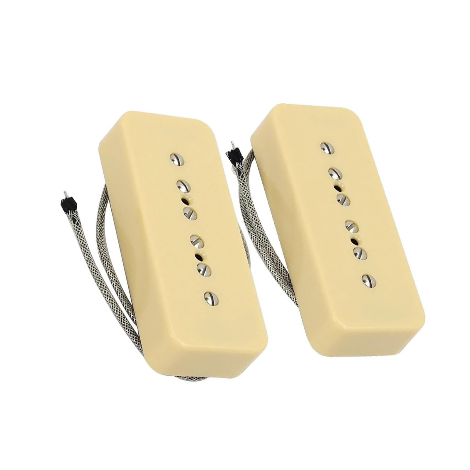 Zestaw Przetworników Elektrycznych Retro Alnico 5 P90 Do Gryfu I Mostka Gitary(Yellow)