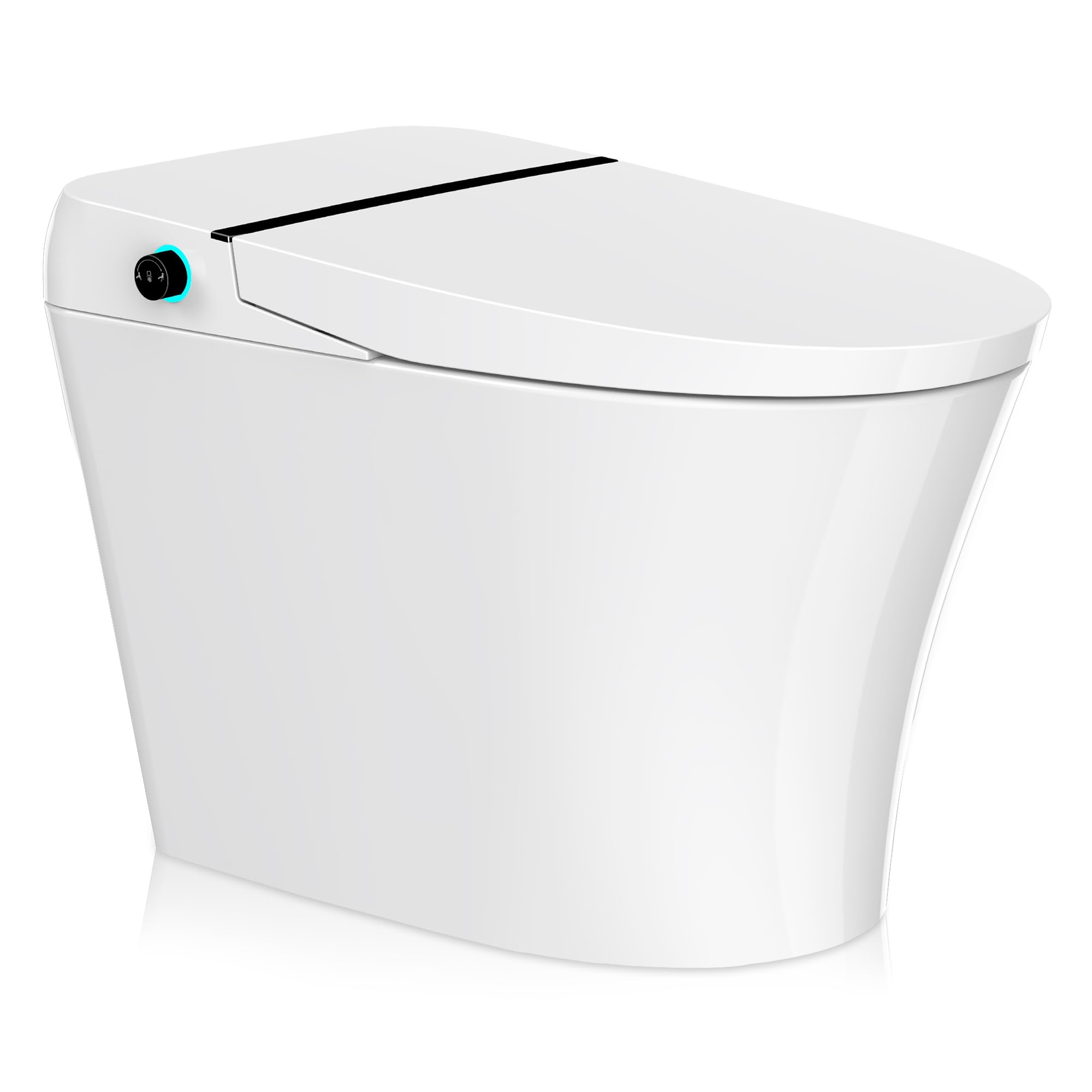 ANZZI Juno Smart One-Piece Toilet and Bidet Set White 26 in Heated