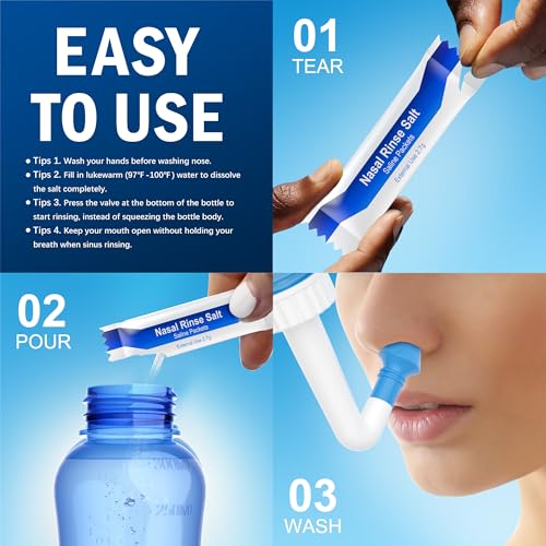 Maoever XIBIPING-1 Neti Pot Sinus Rinse Bottle Nose Wash Cleaner Pressure Rinse Nasal Irrigation thumb #5