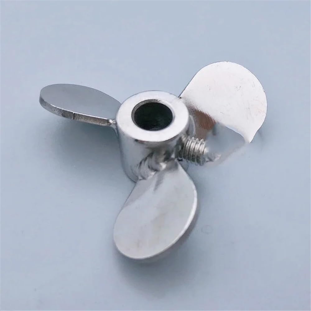 Verrerie et matériel de laboratoire 1 lame d'agitation en acier inoxydable de 60 à 200 mm de diamètre, agitateur à trois lames for laboratoire(OD100mm-hole12mm)