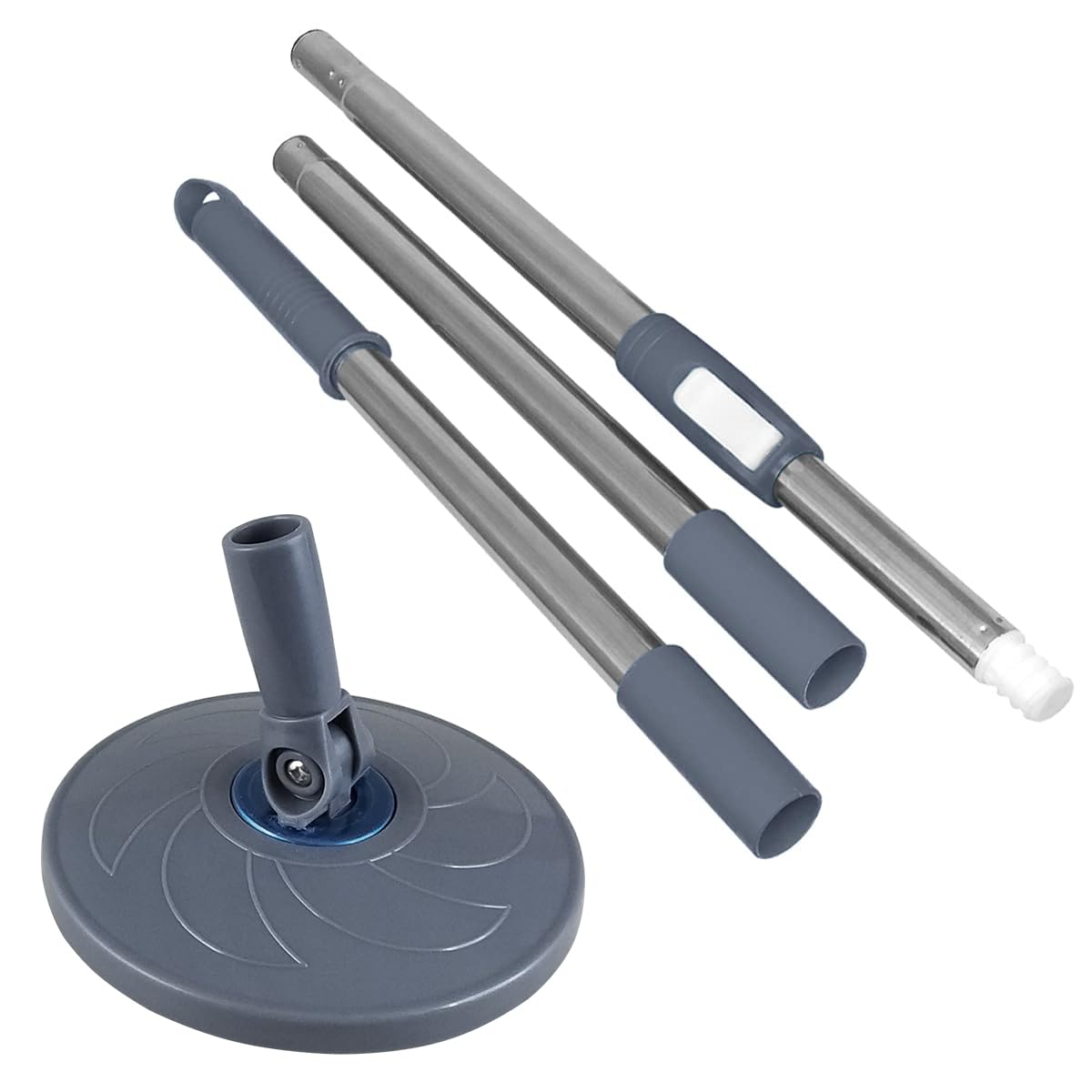 Primeway® Stainless Steel Spin Mop Replacement Handle Set with Disc Plate 16cm Accessory, 128cm, Grey (B08246B2XY) Amazon Price History, Amazon Price Tracker