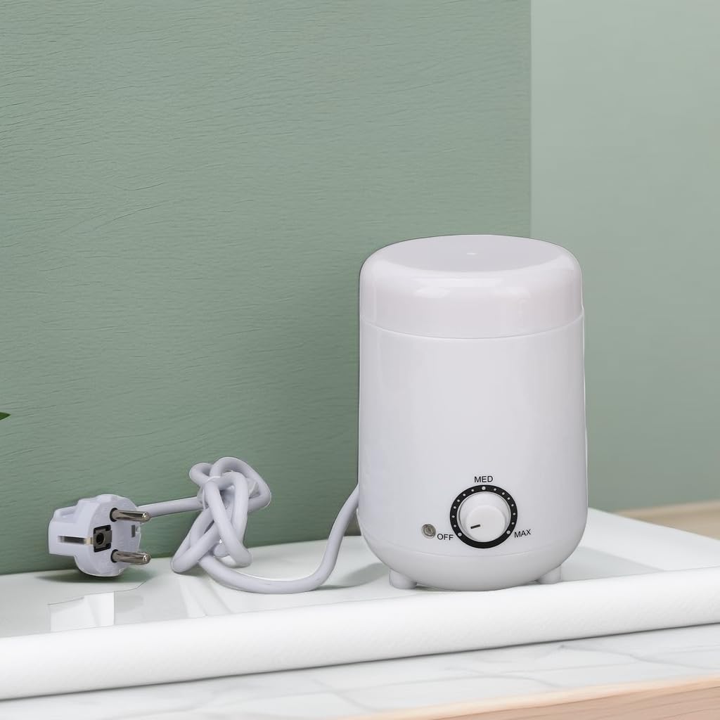 Mini Riscaldatore di Cera Macchina per Cera Multiuso, Riscaldatore di Cera di Paraffina Rimozione della Macchina Serbatoio Interno in Silicone 250CC Scaldacera Regolabile per (Spina UE 220V)