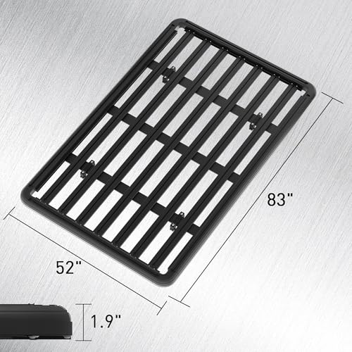 Image of WILDROAD Aluminum Roof Rack Platform 83 inch x 52 inch x 1.9 inch Flat Roof Rack Basket