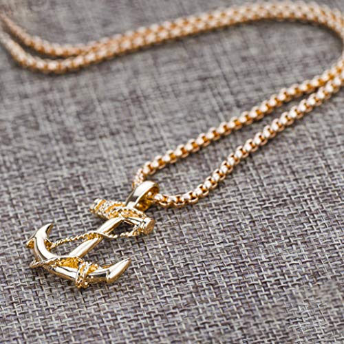 EZUY GNAY Fashion Retro Nautical Anchor Pendant Necklace Stainless Steel Jewelry Anchor Chain Accessories for Men&Womens3