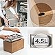 KAZAI. Design Bio-Mülleimer -Holma- | 4.5L, Spülmaschinenfest und aus Echtholz-Veneer | Küchen Komposteimer für Bio-Abfall | Eiche