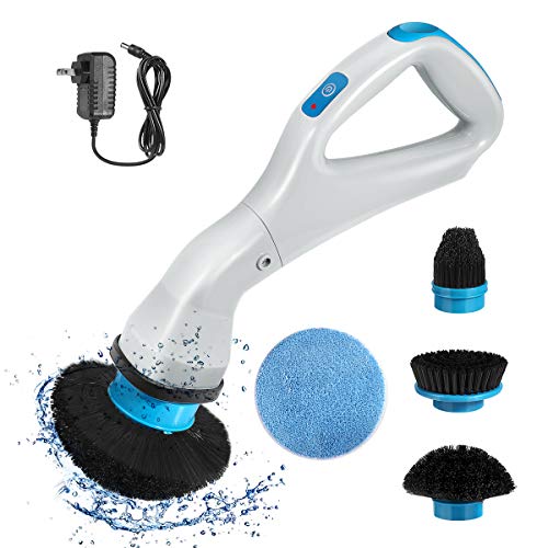 Electric Spin Scrubber, Super Power Brush Shower Scrubber, Cordless High Rotation Handheld Bathroom Scrubber