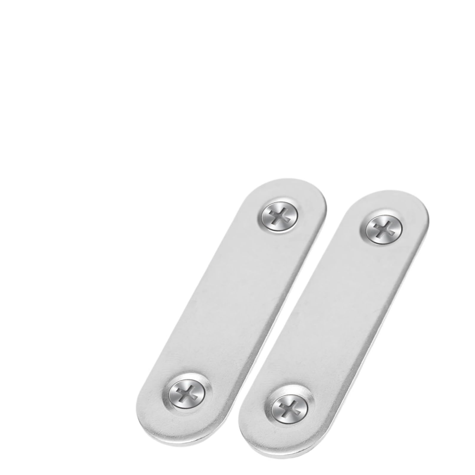 Itrhjtgp One Color Stainless Steel Flat Bracket Heavy Duty Fixed Straight Metal Connecting Plates For Cabinet Furniture Repair Bracket For Timber Fixing(10Pcs (46X16mm))