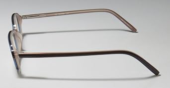 Marcolin 771 Mens/Womens Designer Full-rim Flexible Hinges Casual Modern Color Combination Eyeglasses/Eyewear (48-18-135, Navy/Brown / Taupe)