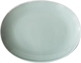 西海陶器(Saikaitoki) 波佐見焼 Common コモン プレート 皿 オーバル グレー 直径約19cm 電子レンジ 食洗器対応 17041