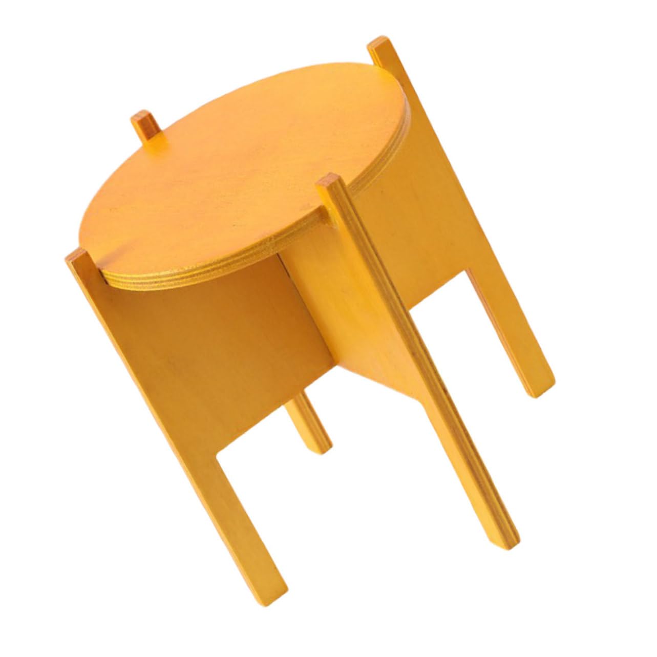 Étagère à plantes Toyvian en bois naturel support de pots jaune intérieur et extérieur