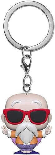 Funko Pop! - Llavero de Maestro Roshi (señal de la paz) de la serie animada Dragon Ball Z de 2 pulgadas