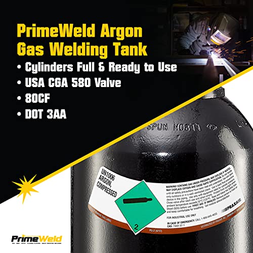 PrimeWeld 100% Argon Gas 80CF