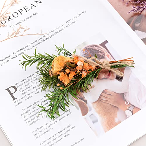 Ramo de 10 flores secas para manualidades MSUIINT miniatura 6